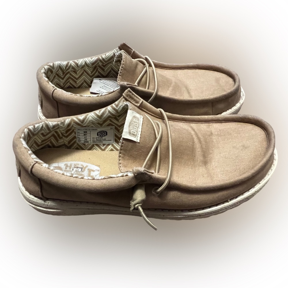 Hey Dude Light Brown Lace-Up Shoes